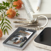 Personalized Pet Photo Dog Lover Name Keepsake  Schlüsselanhänger (Vorderseite rechts)