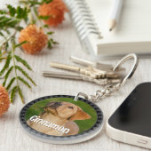 Personalized Pet Photo Dog Lover Name Keepsake  Schlüsselanhänger (Vorderseite rechts)