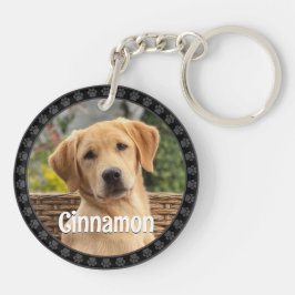 Personalized Pet Photo Dog Lover Name Keepsake  Schlüsselanhänger