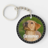 Personalized Pet Photo Dog Lover Name Keepsake  Schlüsselanhänger (Vorderseite)