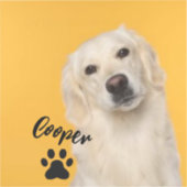 Personalized Pet Photo Dog Lover with Photo Aufkleber (Vorderseite)