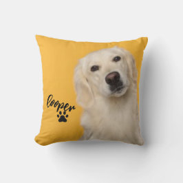 Personalized Pet  Photo Dog Lover with Photo Kissen