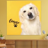 Personalized Pet Photo Dog Lover with Photo Leinwanddruck (Insitu (Wohnzimmer))