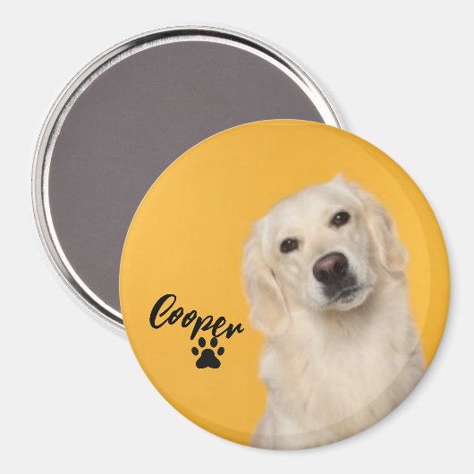 Personalized Pet  Photo Dog Lover with Photo Magnet (Vorderseite/Rückseite)