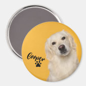 Personalized Pet  Photo Dog Lover with Photo Magnet (Vorderseite/Rückseite)