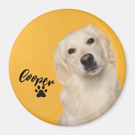 Personalized Pet  Photo Dog Lover with Photo Magnet (Vorne)