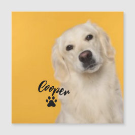 Personalized Pet  Photo Dog Lover with Photo Magnetkarte