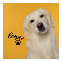 Personalized Pet  Photo Dog Lover with Photo Poster