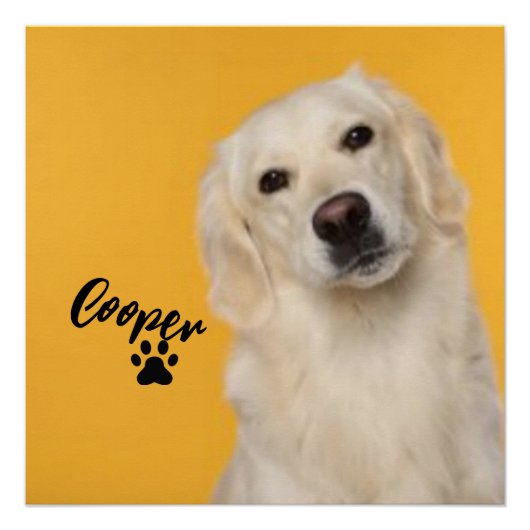 Personalized Pet Photo Dog Lover with Photo Poster (Vorderseite)