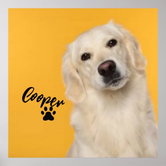 Personalized Pet Photo Dog Lover with Photo Poster (Vorne)