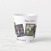 Personalized Pet Photo Latte Mug Milchtasse (Vorderseite)