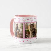 Personalized Pet Photo Mug Custom 3-Picture Tasse (Vorderseite Links)