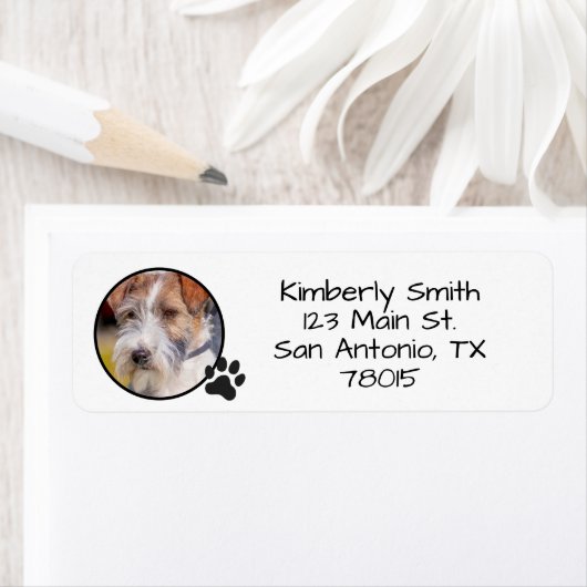 Personalized Pet Photo Return Address (Insitu)
