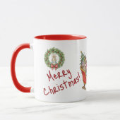 Personalized Peter Rabbit Merry Christmas Tasse (Links)