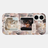 Personalized Pets Photo Collage Christmas Case-Mate iPhone Hülle (Rückseite (Horizontal))