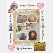 Personalized Pets & Quotes Design Fleece Blanket (Vorderseite)