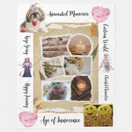 Personalized Pets & Quotes Design Fleece Blanket
