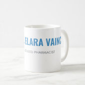 Personalized Pharmacist Mug | Modern Split Layout Kaffeetasse (VorderseiteRechts)