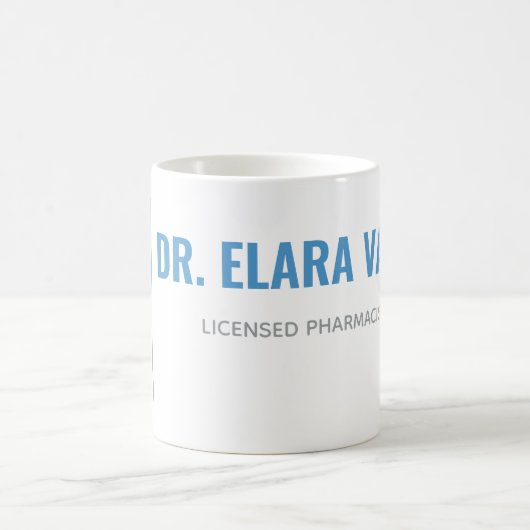 Personalized Pharmacist Mug | Modern Split Layout Kaffeetasse (Mittel)