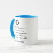 Personalized PhD Graduation Definition Tasse (Vorderseite Links)