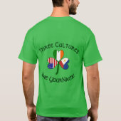 Personalized Philippines Ireland USA Shamrock Men T-Shirt (Rückseite)