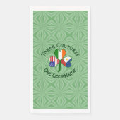 Personalized Philippines Ireland USA Shamrock Serviette (Vorderseite)