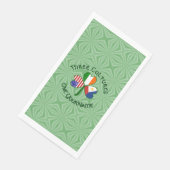Personalized Philippines Ireland USA Shamrock Serviette (Ecke)