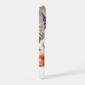 Personalized Phone Case Pink Watercolor Floral iPhone Hülle (Rechte Seite)