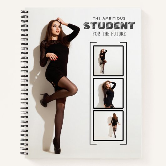 personalized photo and name notebook notizblock (Vorderseite)