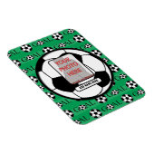 Personalized Photo and Name Soccer Ball Magnet (Rechte Seite)