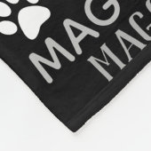 Personalized Photo and Names | Black Dog Blanket Fleecedecke (Ecke)