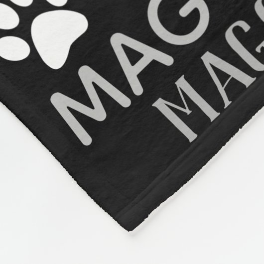 Personalized Photo and Names | Black Dog Blanket Fleecedecke (Ecke)