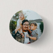 Personalized Photo and Text Button (Vorderseite)