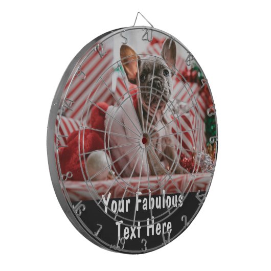 Personalized Photo and Text Dartscheibe (Vorderseite Links)