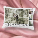 Personalized Photo and Text Photo Collage Family Dekokissen<br><div class="desc">Make a Personalized family Photo keepsake throw/accent  pillow from Ricaso - add your own photos and text - photo collage keepsake gifts</div>