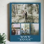 Personalized Photo and Text Photo Collage Künstlicher Leinwanddruck<br><div class="desc">Make a Personalized Photo keepsake wall art  - Faux Wrapped Canvas Print from Ricaso - add your own photos and text - photo collage keepsake gifts</div>