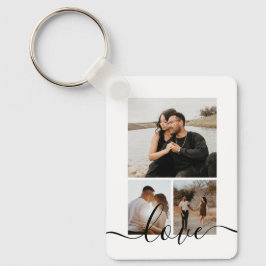 Personalized Photo and Text Photo Collage Schlüsselanhänger