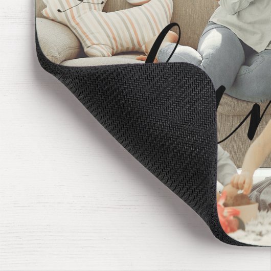 Personalized Photo and Text Photo Mousepad (Ecke)