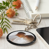 Personalized Photo and Text Photo Schlüsselanhänger (Seite)