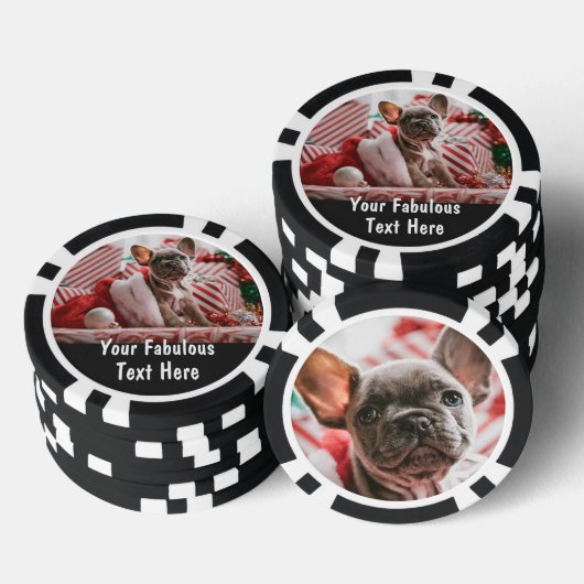 Personalized Photo and Text Pokerchips (Stapel)