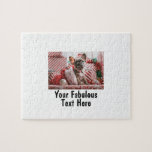 Personalized Photo and Text Puzzle<br><div class="desc">Personalized Your Photo and Text jigsaw puzzle. Any font,  any background,  any image format and sizes.</div>
