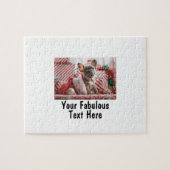 Personalized Photo and Text Puzzle (Horizontal)