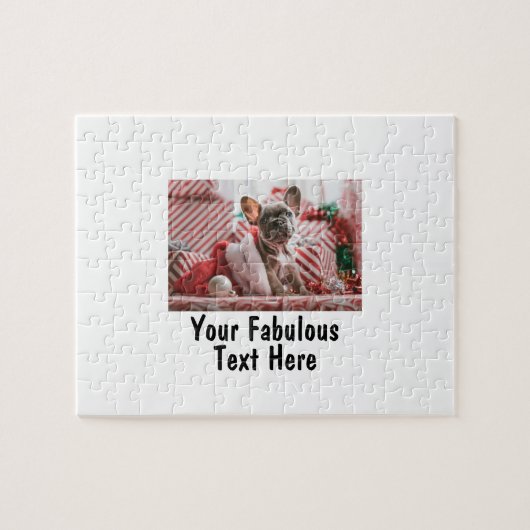 Personalized Photo and Text Puzzle (Horizontal)