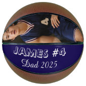 Personalized Photo Basketball for new dad (Vorderseite)