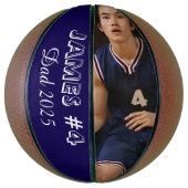 Personalized Photo Basketball for new dad (Vertikal)