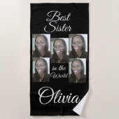 PERSONALIZED PHOTO BEACH TOWEL  STRANDTUCH (Vorderseite)