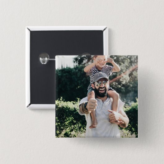 Personalized Photo Button (Vorne & Hinten)