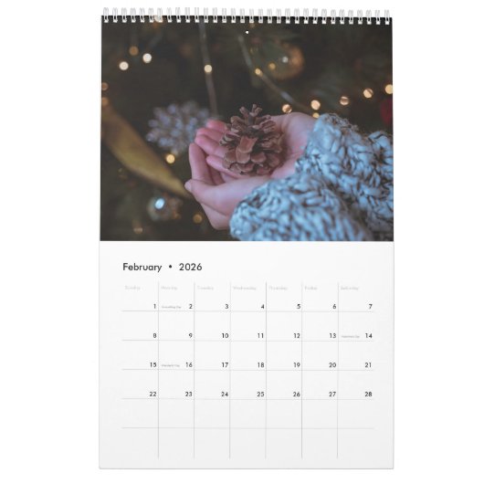 Personalized Photo Calendar Kalender (Feb 2026)