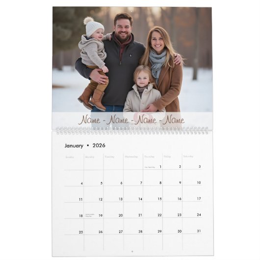 Personalized Photo Calendar Kalender (Jan 2026)