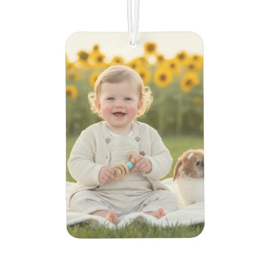 Personalized Photo Car Autolufterfrischer (Rückseite)